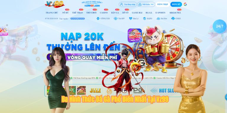 Ba Hình Thức Đá Gà Phổ Biến Nhất Tại Vz99