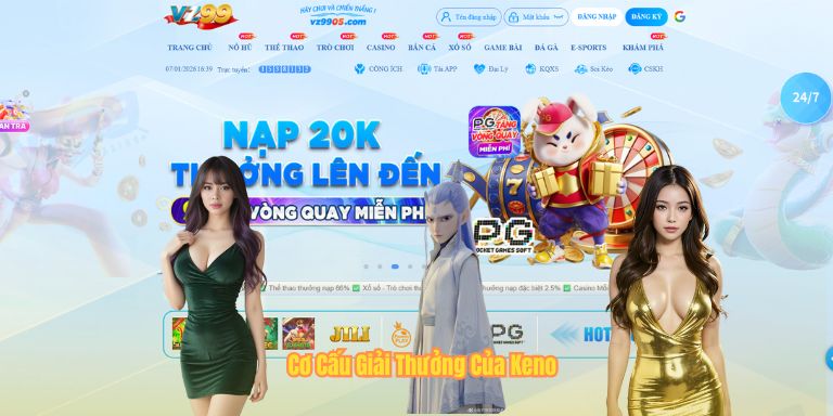 Cơ Cấu Giải Thưởng Của Keno