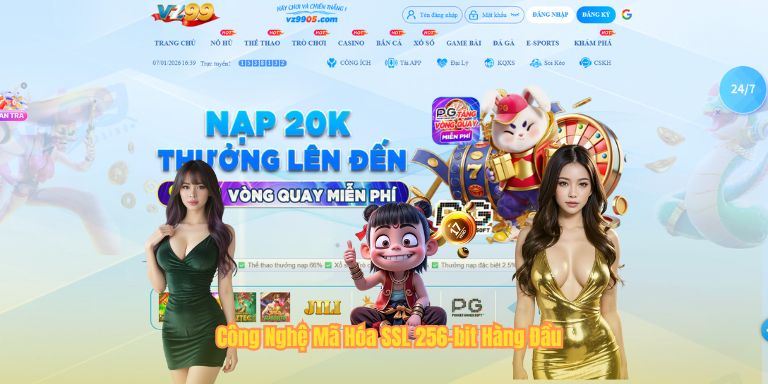 Công Nghệ Mã Hóa SSL 256-bit Hàng Đầu
