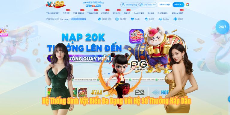 Hệ Thống Sinh Vật Biển Đa Dạng Với Hệ Số Thưởng Hấp Dẫn