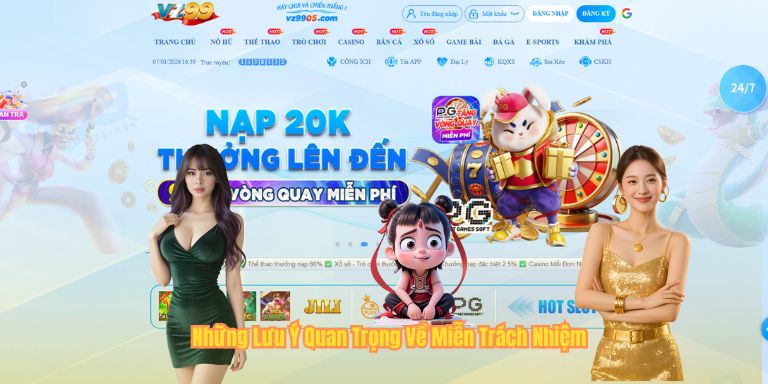 Những Lưu Ý Quan Trọng Về Miễn Trách Nhiệm