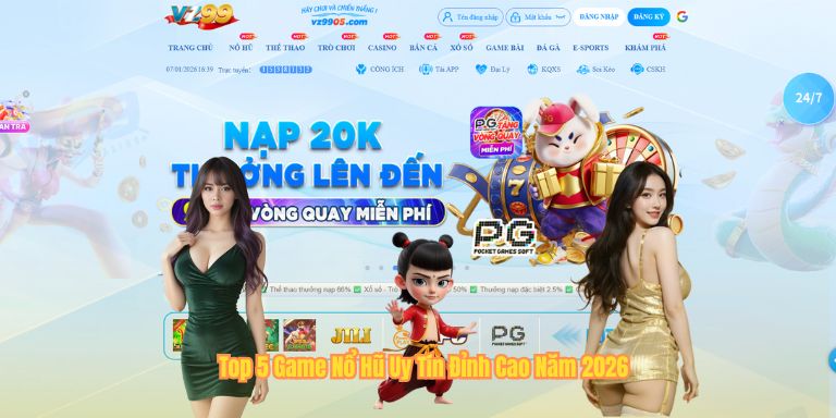 Top 5 Game Nổ Hũ Uy Tín Đỉnh Cao Năm 2026